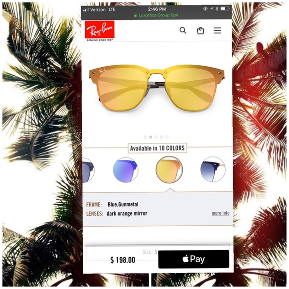 Ray-Ban Accessories - RAYBAN BLAZE CLUBMASTER 🧡🧡